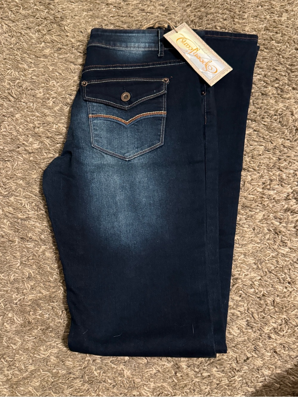 Women’s Dark Indigo Boot Cut Jeans - Spoon Jeans